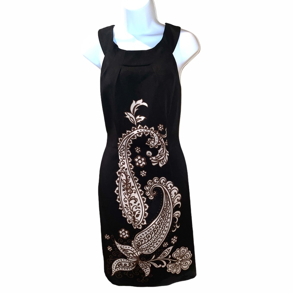 Paisley pattern shift dress for work or play